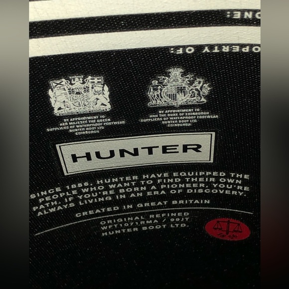 Hunter Women's original black Refined Tall waterproof Rain Boots size 11 new - Picture 5 of 5